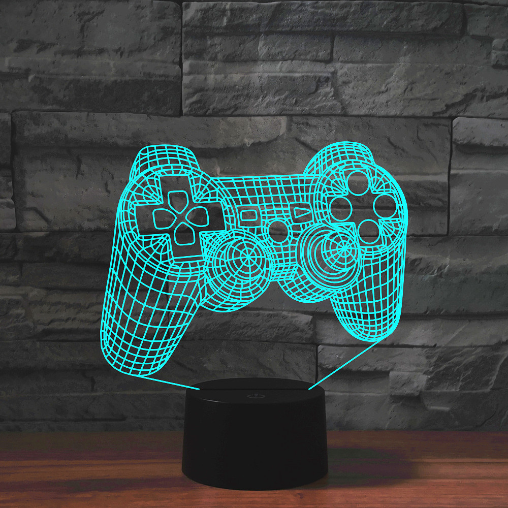 3d Illusion Night Lamp Gaming  - Gaming Console Icon review and price