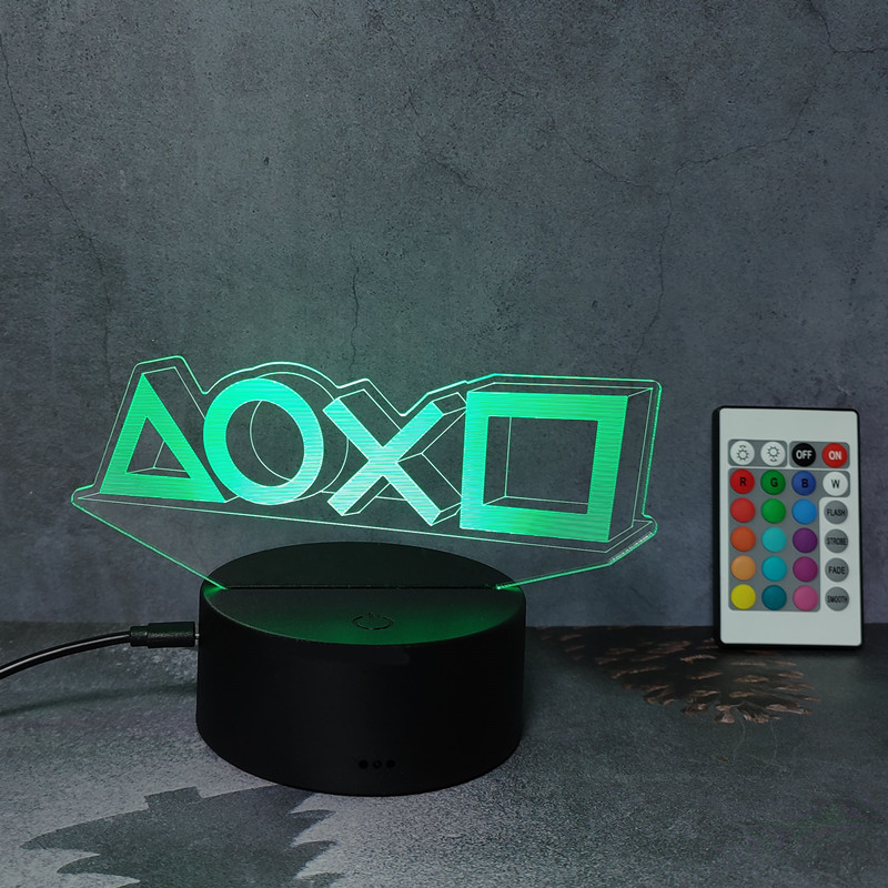 3d Illusion Night Lamp Gaming  - Gaming Console Icon review and price