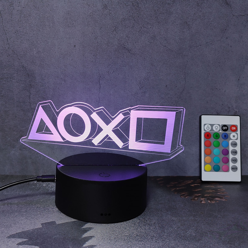 3d Illusion Night Lamp Gaming  - Gaming Console Icon review and price