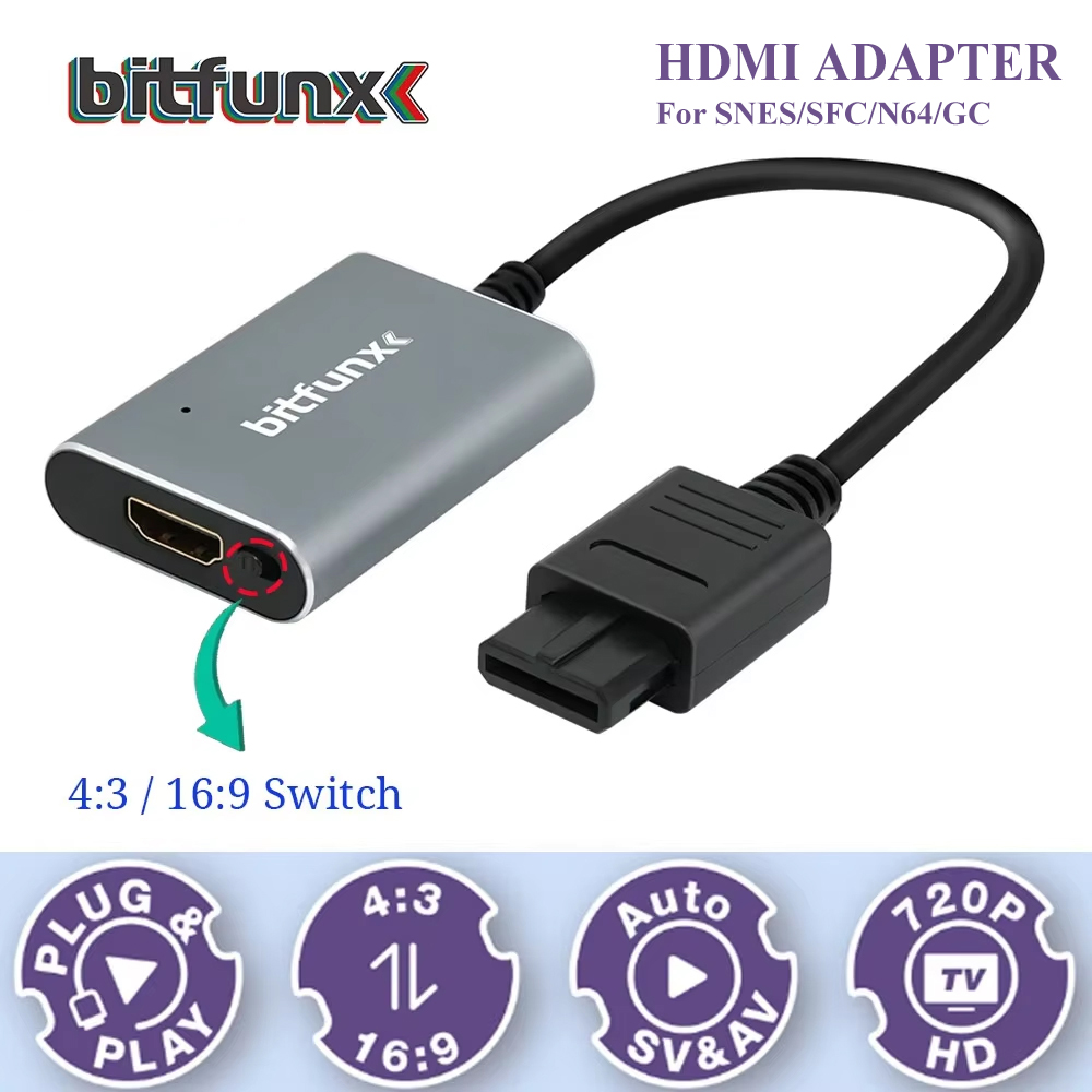 Bitfunx 720P Svideo / AV To HD - Gaming Console In Tv review and price