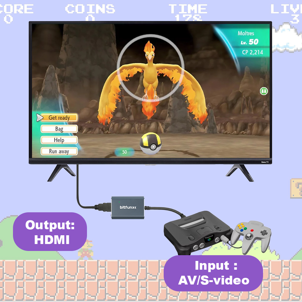 Bitfunx 720P Svideo / AV To HD - Gaming Console In Tv review and price