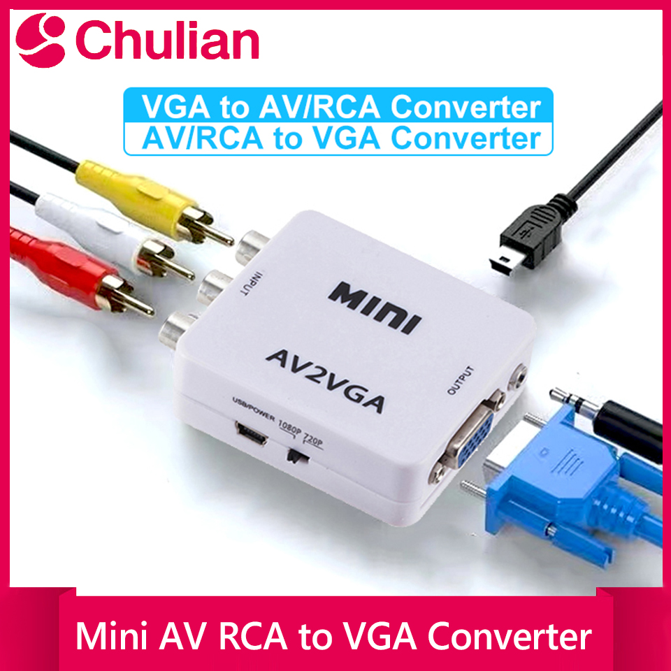 VGA to AV Converter 1080P RCA  - Gaming Console Or Pc review and price
