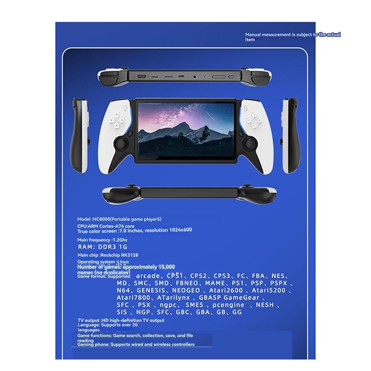 Y828A~!#7Inch Dual Joystick Ha - Gaming Console.Emulators review and price